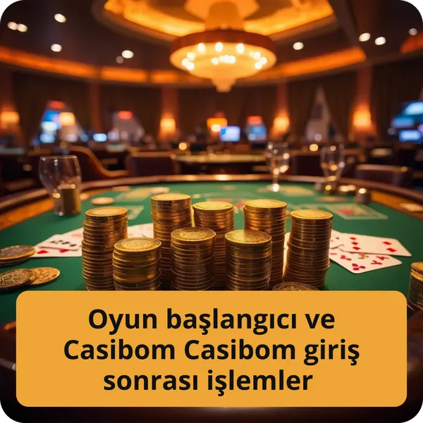 Oyun başlangıcı ve Casibom Casibom giriş sonrası işlemler